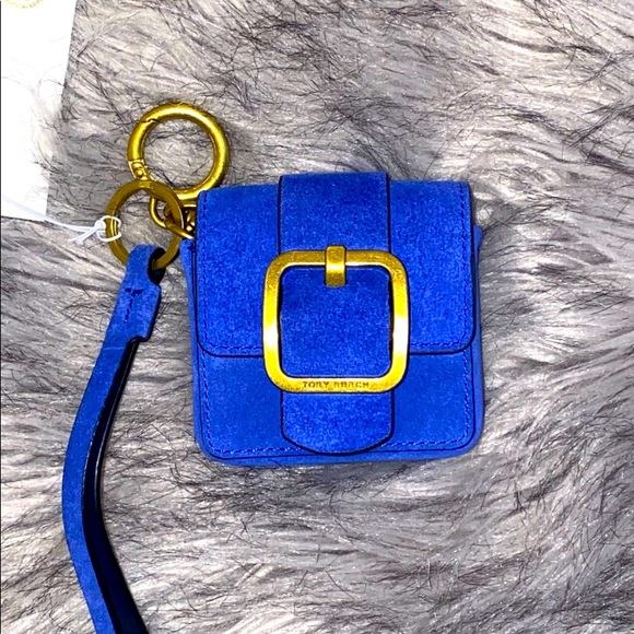 Tory Burch Wallet Suede Bag Key Holder - Picture 2 of 9